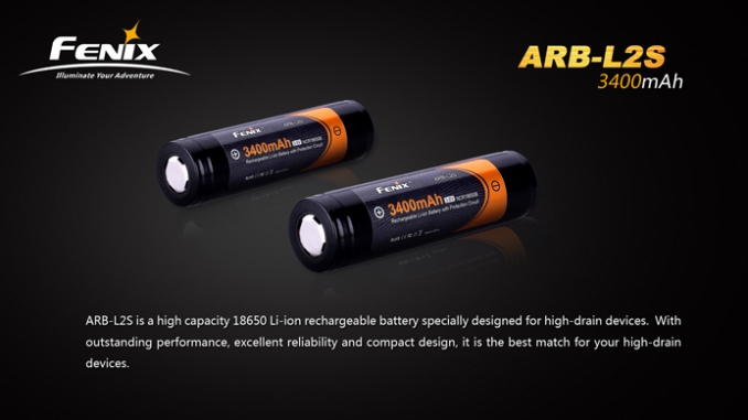 Fenix Kellék Akkumulátor 18650 ARB-L2S (3400mAh)