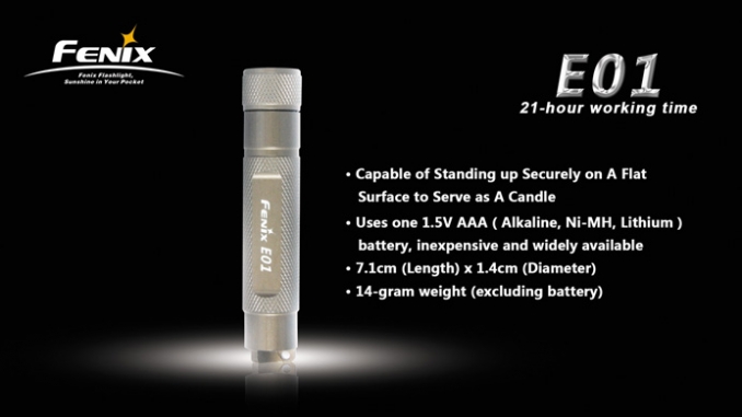 Fenix Flashlight E01 LED