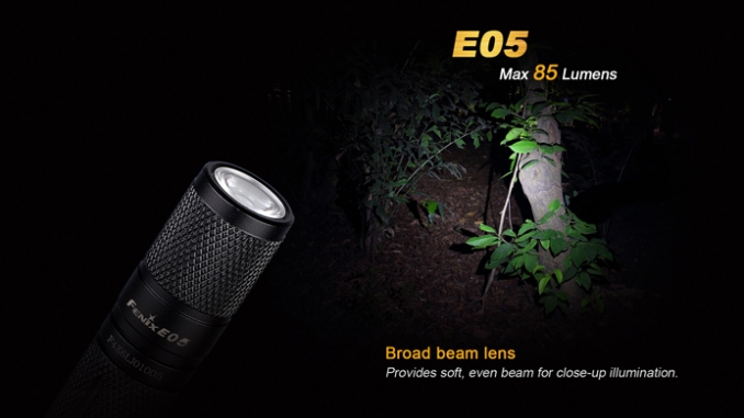 Fenix Flashlight E05 Black 2014 Edition LED