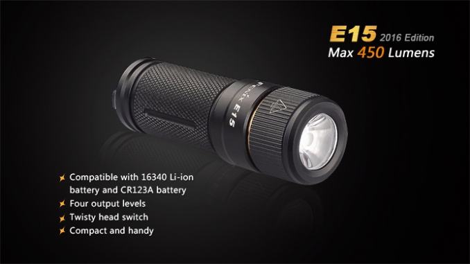 Fenix Elemlámpa E15 (2016) LED