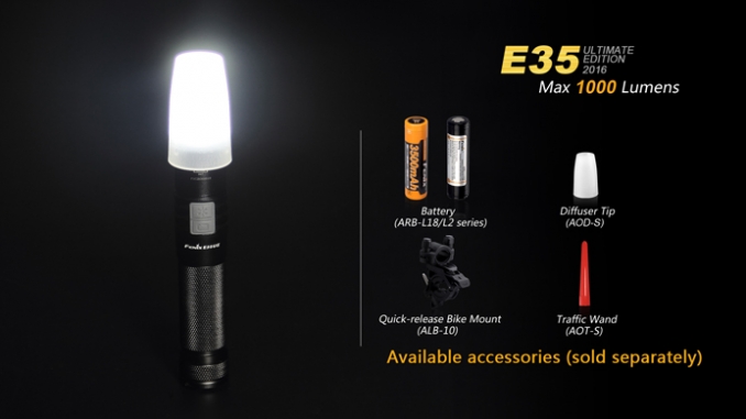 Fenix Flashlight E35 Ultimate Edition 1000lumen LED