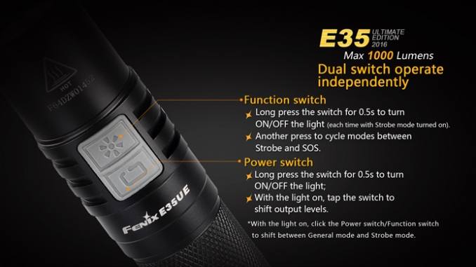 Fenix Flashlight E35 Ultimate Edition 1000lumen LED