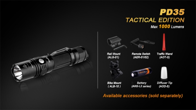 Fenix Flashlight PD35 Tactical LED