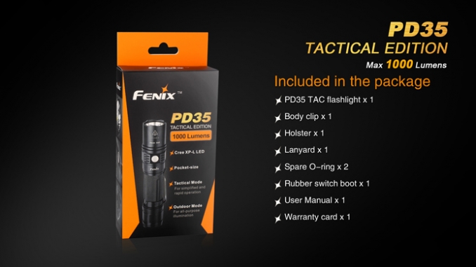 Fenix Flashlight PD35 Tactical LED