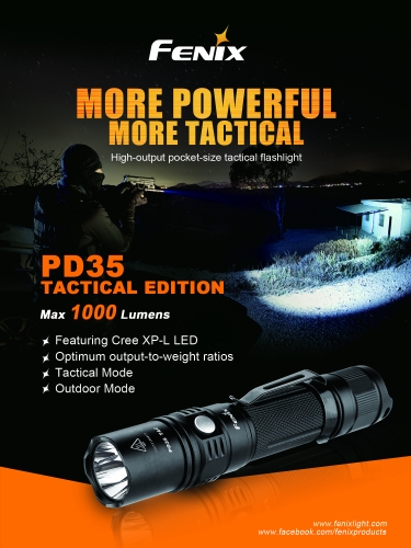 Fenix Flashlight PD35 Tactical LED