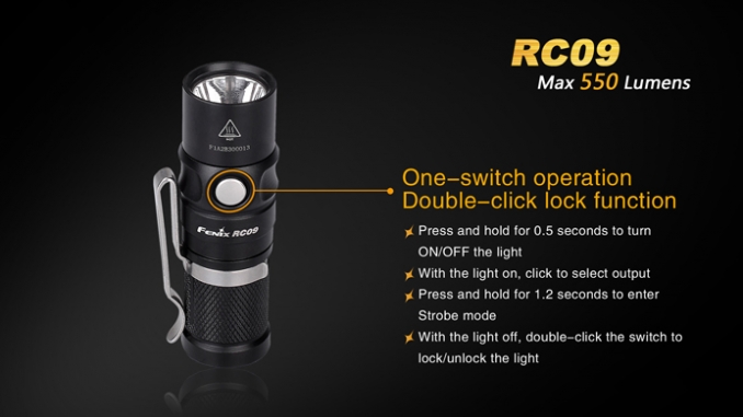 Fenix Flashlight RC09 LED