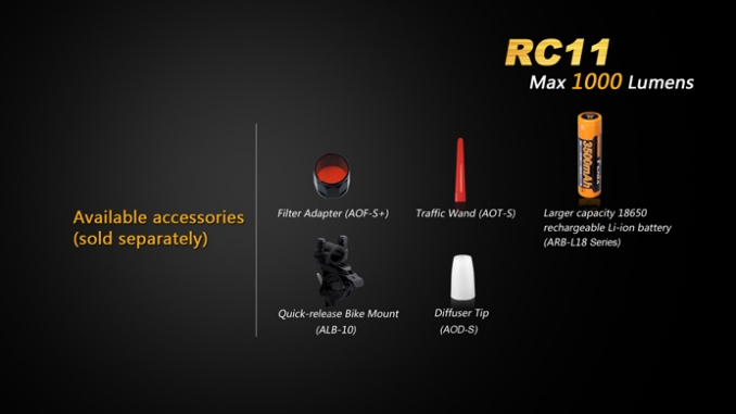 Fenix Flashlight RC11 LED