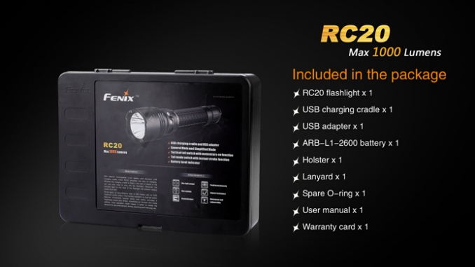 Fenix Flashlight RC20 LED