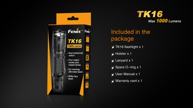 Fenix Flashlight TK16 LED