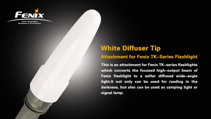 Fenix Accessory White Diffuser Tip for TK Series