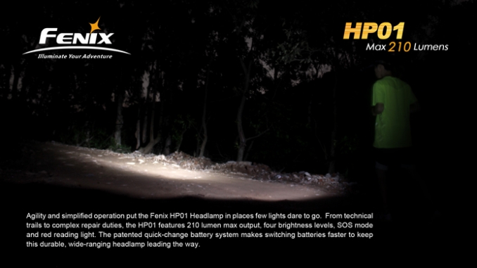 Fenix Headlamp HP01 LED yellow