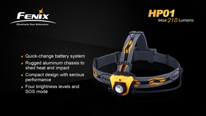 Fenix Headlamp HP01 LED yellow