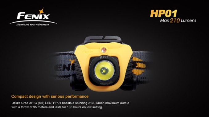 Fenix Headlamp HP01 LED yellow