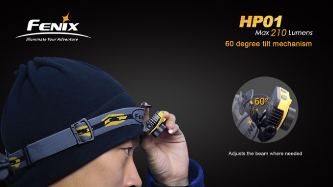 Fenix Headlamp HP01 LED grey