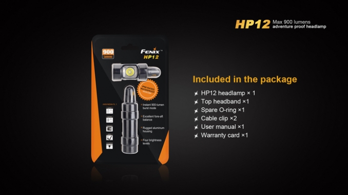 Fenix Fejlámpa HP12 LED