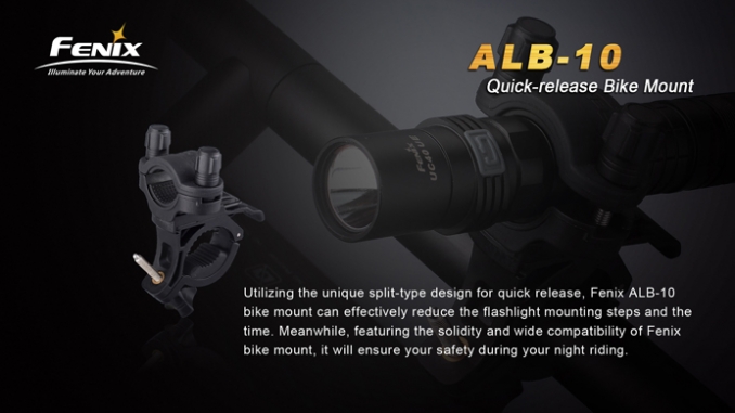 Fenix Accessory Bike Flashlight Mount ALB10