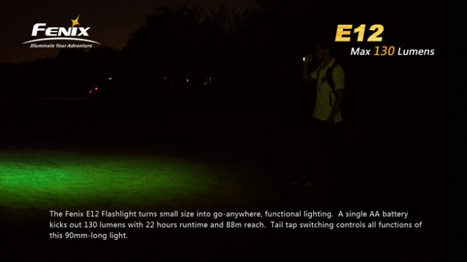 Fenix Light Flashlight E12 LED