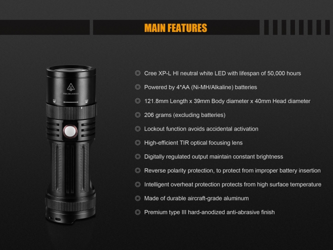 Fenix Light Flashlight FD45 LED