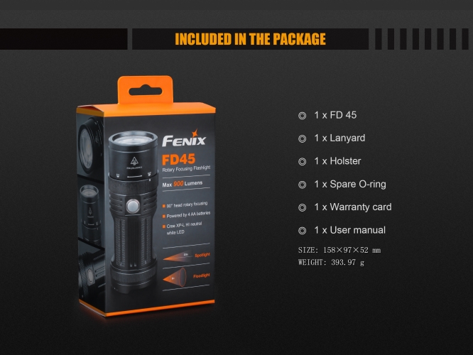 Fenix Light Flashlight FD45 LED