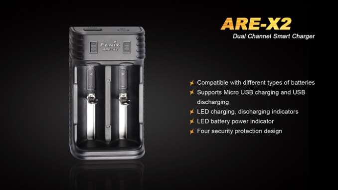 Fenix Light Accu Micro USB Charger X2