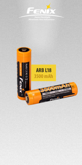 Fenix Light Rechargeable 18650 ARB-L18 3500mAh